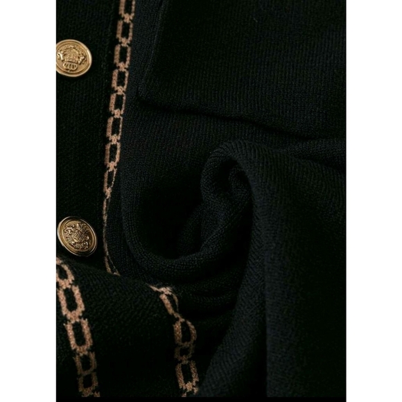 Elegant Black Warm Dress - Picture 3 of 7